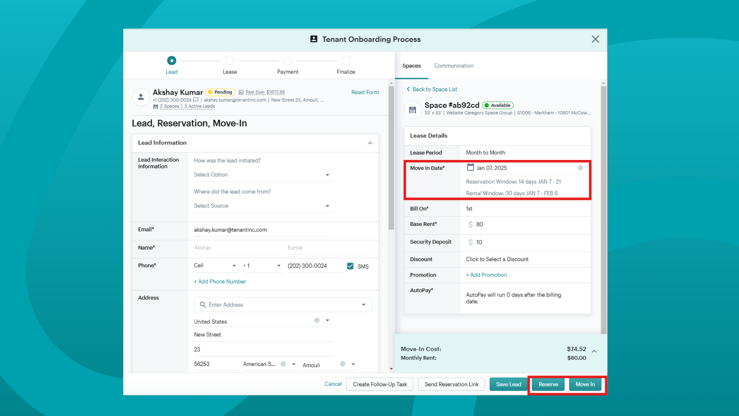 Advanced Reservation and Rentals Screenshot